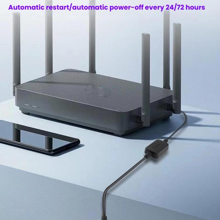 HuaGu 30cm Router Timed Restart Line Controller Power Failure Smart Reset Connection Cable WiFi Relay