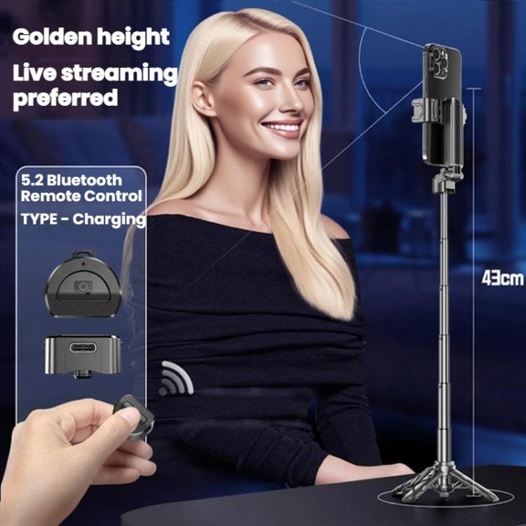 Portable Retractable Bluetooth Selfie Stick For Mobile Phones