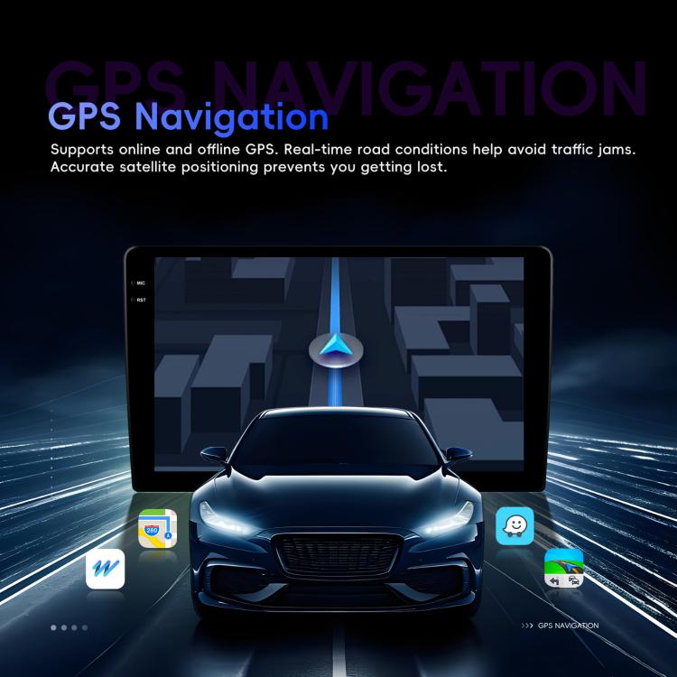 Universal Android 15 Central Control Large Screen Car Wireless Carplay Navigation Integrated Machine