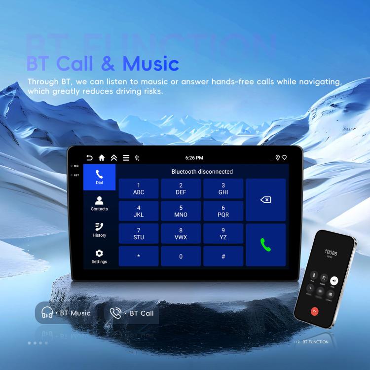 Universal Android 15 Central Control Large Screen Car Wireless Carplay Navigation Integrated Machine