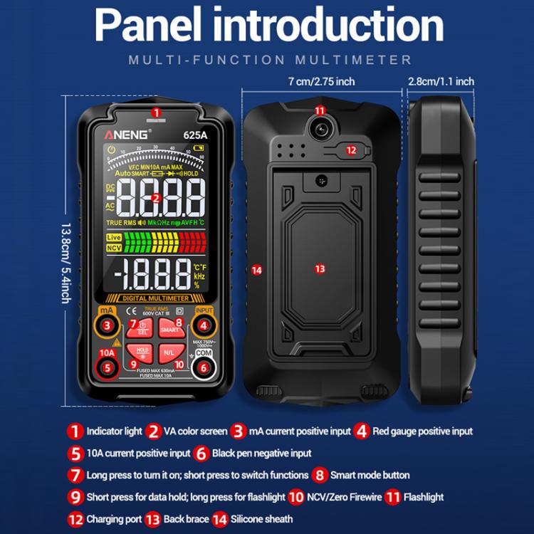 ANENG Intelligent Digital Maintenance Electrician Charging Multimeter