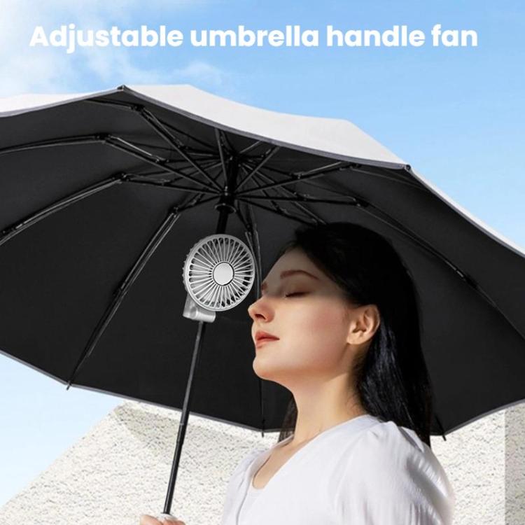Folding Hanging Umbrella Fan USB Handheld Portable Umbrella Clip Fan Compact Desktop Fan