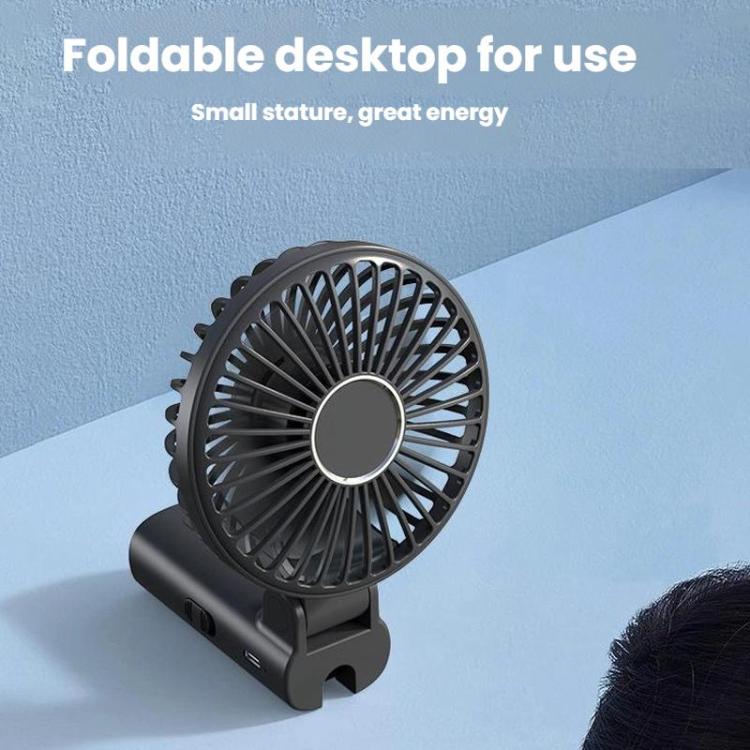 Folding Hanging Umbrella Fan USB Handheld Portable Umbrella Clip Fan Compact Desktop Fan