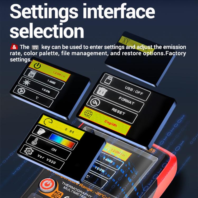ANENG 2 In 1 HD Infrared Thermal Imager Digital Multimeter