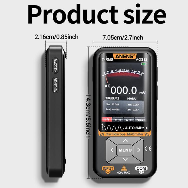 ANENG 2 In 1 Handheld Color Screen Oscilloscope Digital Multimeter