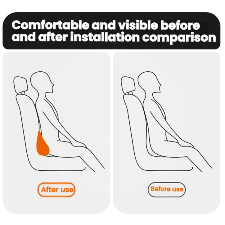 Car Driver Seat Memory Foam Support Lumbar Cushion