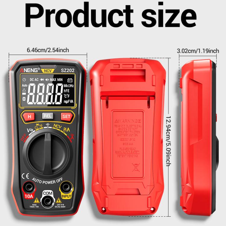 ANENG High-precision Maintenance Multi-function Digital Display Multimeter
