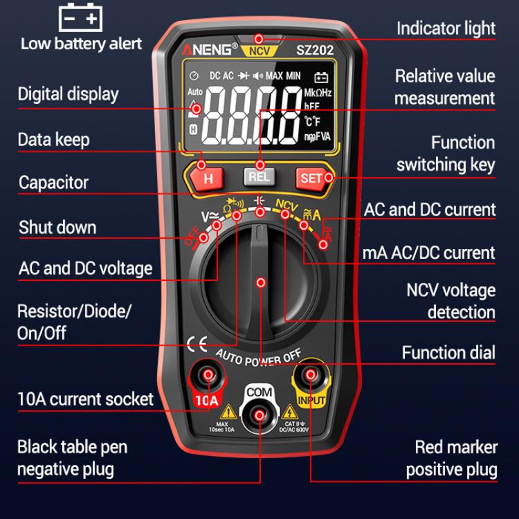 ANENG High-precision Maintenance Multi-function Digital Display Multimeter
