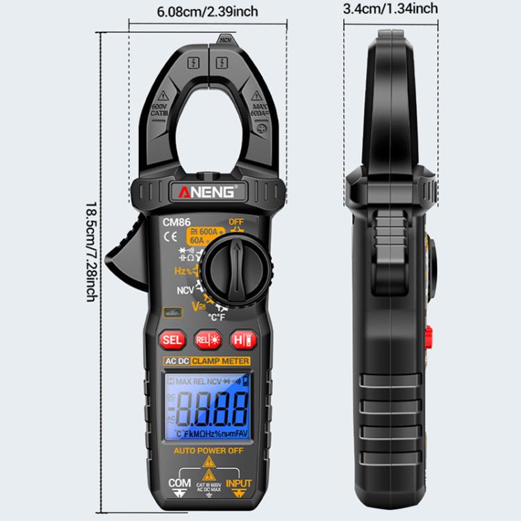 ANENG AC/DC Digital Intelligent Clamp Multimeter