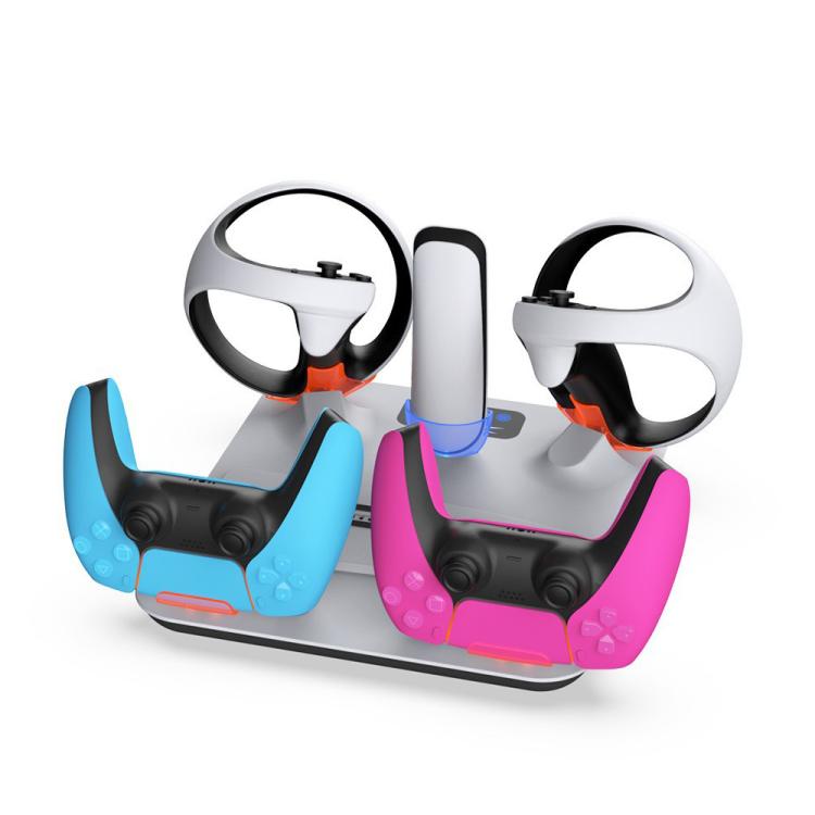For PS5 / PS5 Slim / PS VR2 DOBE TP5-3550 Game Console Cooling Base Controller Charging Stand + Headphone Hanger