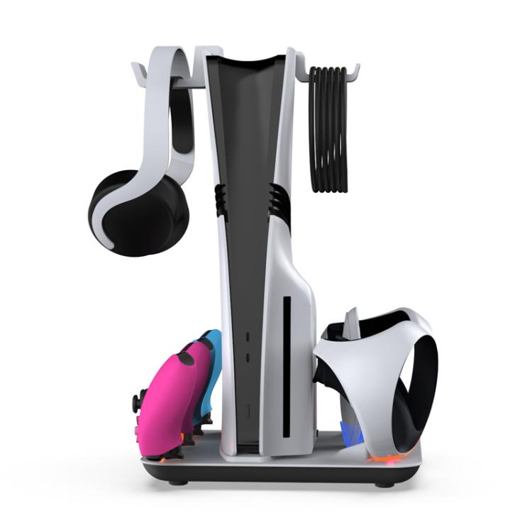 For PS5 / PS5 Slim / PS VR2 DOBE TP5-3550 Game Console Cooling Base Controller Charging Stand + Headphone Hanger