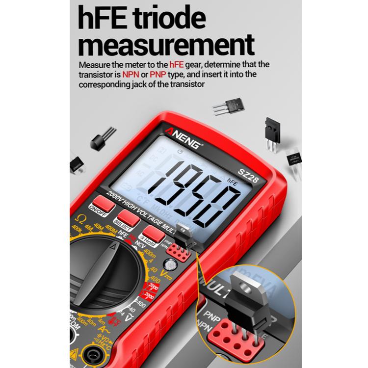 ANENG 2000V High Voltage High Precision Photovoltaic Digital Multimeter