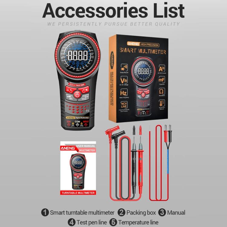 ANENG Portable High-precision Rotating Disk Intelligent Fully Automatic Multimeter