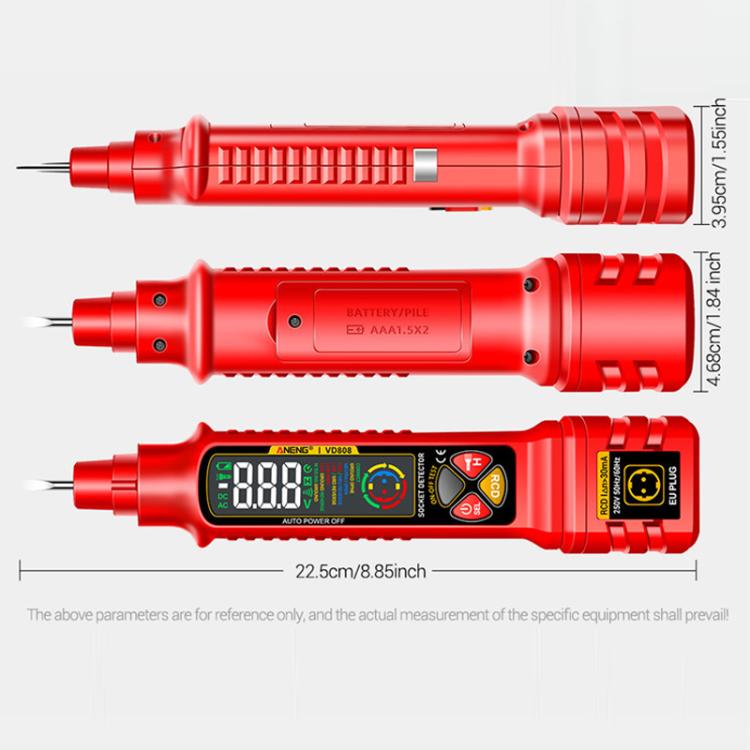 ANENG Multi-Function Power Socket Digital Phase Meter