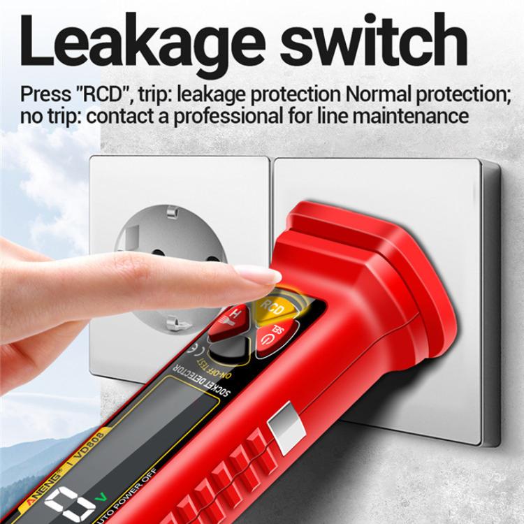 ANENG Multi-Function Power Socket Digital Phase Meter