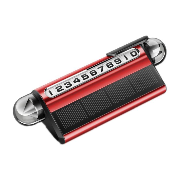 Solar Charging LED Light Temporary Parking Sign Safety Hammer