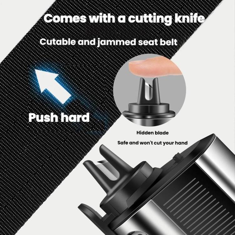 Solar Charging LED Light Temporary Parking Sign Safety Hammer