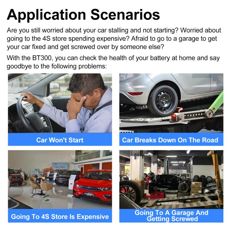 12/24V Multi-Function Car Battery Fault Diagnosis Tester