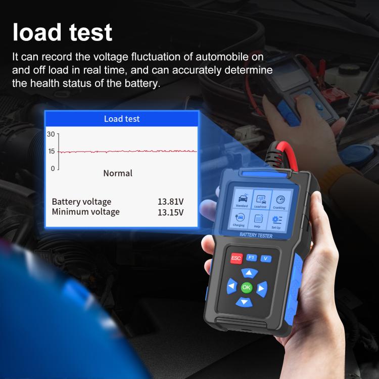 12/24V Multi-Function Car Battery Fault Diagnosis Tester