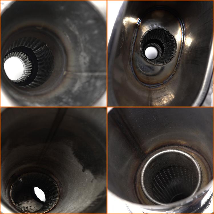 Automobile Exhaust Pipe Stainless Steel Modified Universal Straight-row Tail Drum