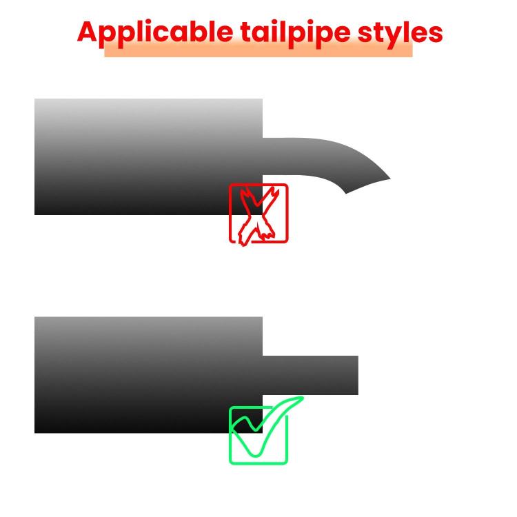 76MM Automotive Stainless Steel Double-layer Muffler Exhaust Pipe