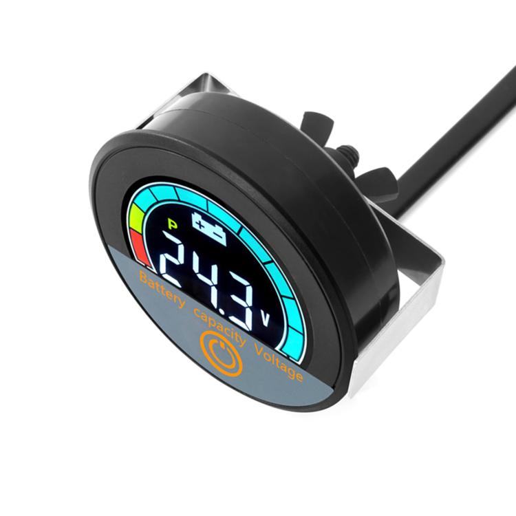 DC 8-100V Lithium Lead-acid Battery Circular Digital Display Meter