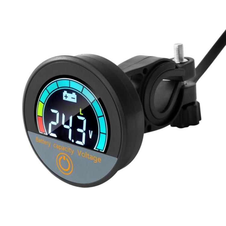 DC 8-100V Lithium Lead-acid Battery Circular Digital Display Meter