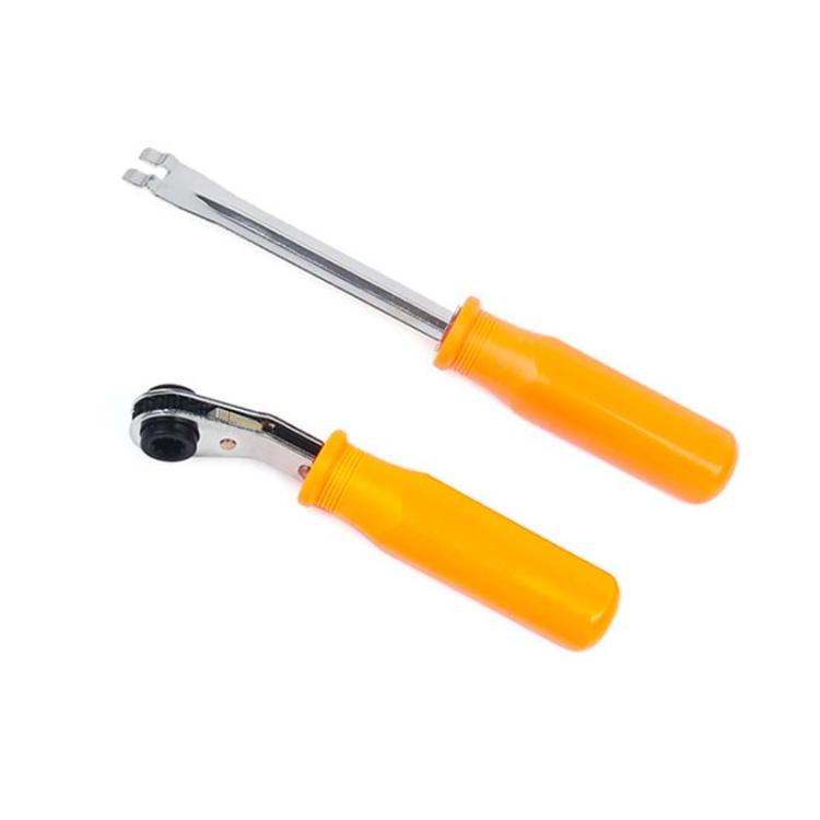 2pcs Automatic Slack Adjuster Release Tool + 5/16 Inch Square Ratchet Wrench For Air Brake System