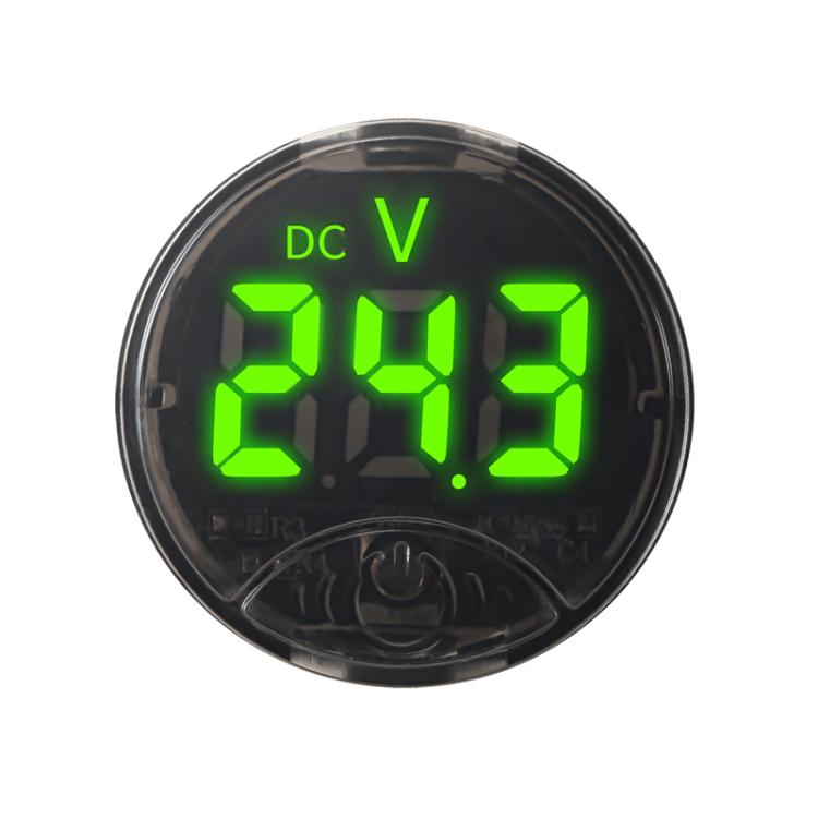 LED Digital Display Circular Voltage Meter