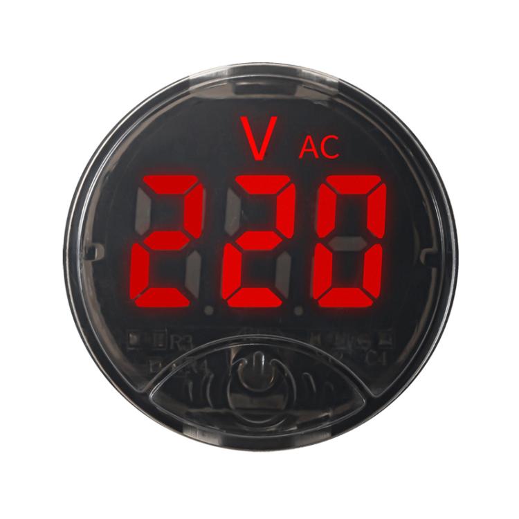 LED Digital Display Circular Voltage Meter