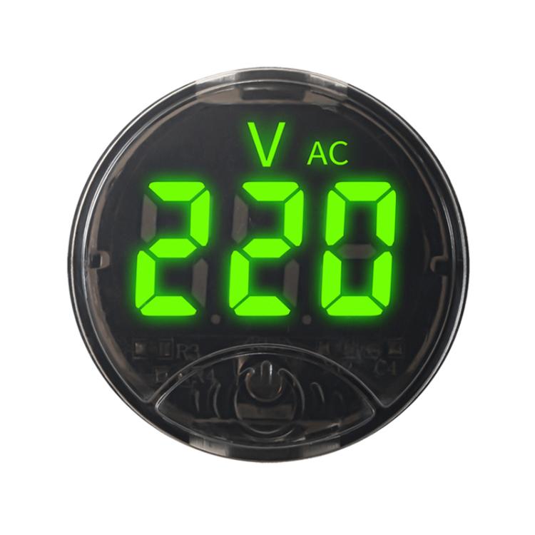 LED Digital Display Circular Voltage Meter