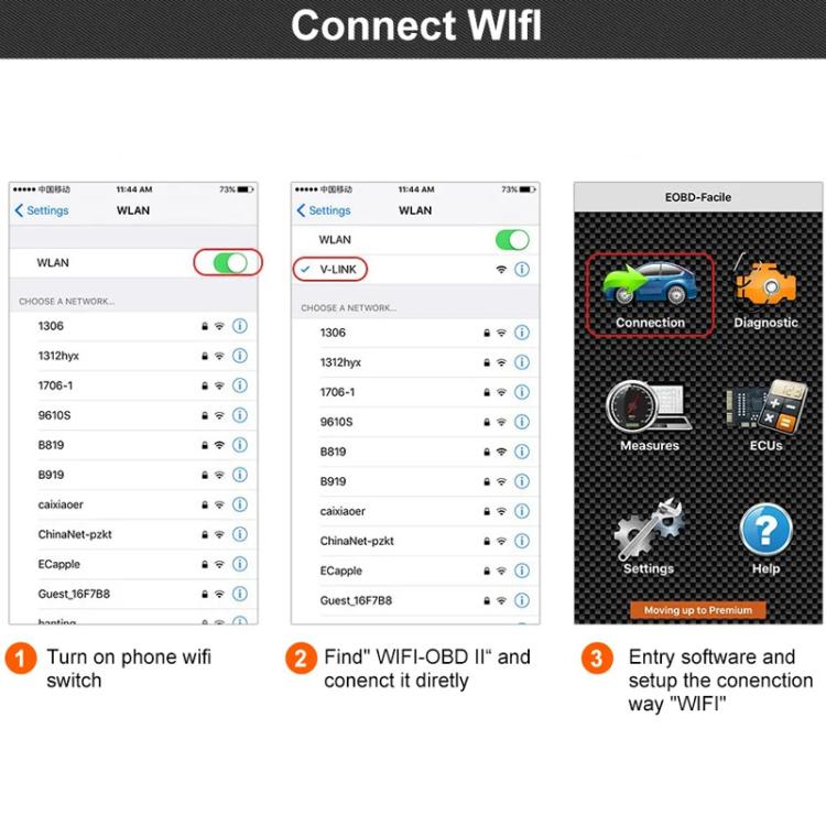 FOXWELL OBD2 WIFI Automotive Fault Detector