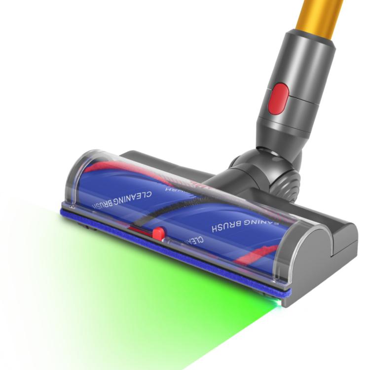For Dyson V7/V8/V10/V11/V15 High Torque Direct-Drive Cleaner Head with Green Laser Dust Detection