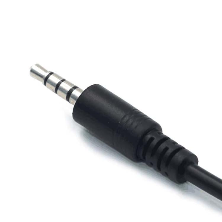 10pcs 3.5mm Male Round Head To USB 2.0 Female USB Disk Car MP3 Data Transmission Cable