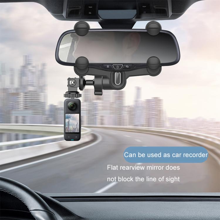 Car Rearview Mirror Bracket Camera Mobile Phone Fixing Base Accessories