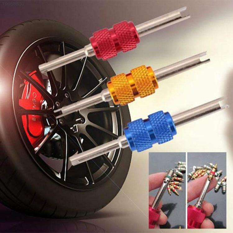 5pcs Aluminum Alloy Car Air Conditioner Valve Core Installation Removal Double-Head Wrench