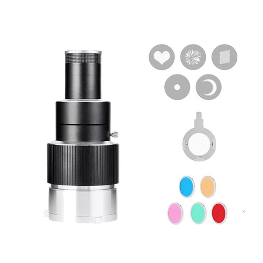Adjustable Focus DIY Optical Snoot for Bowens Mount Flash Conical Lens Photography Light Modifier