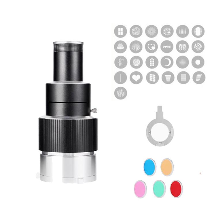 Adjustable Focus DIY Optical Snoot for Bowens Mount Flash Conical Lens Photography Light Modifier