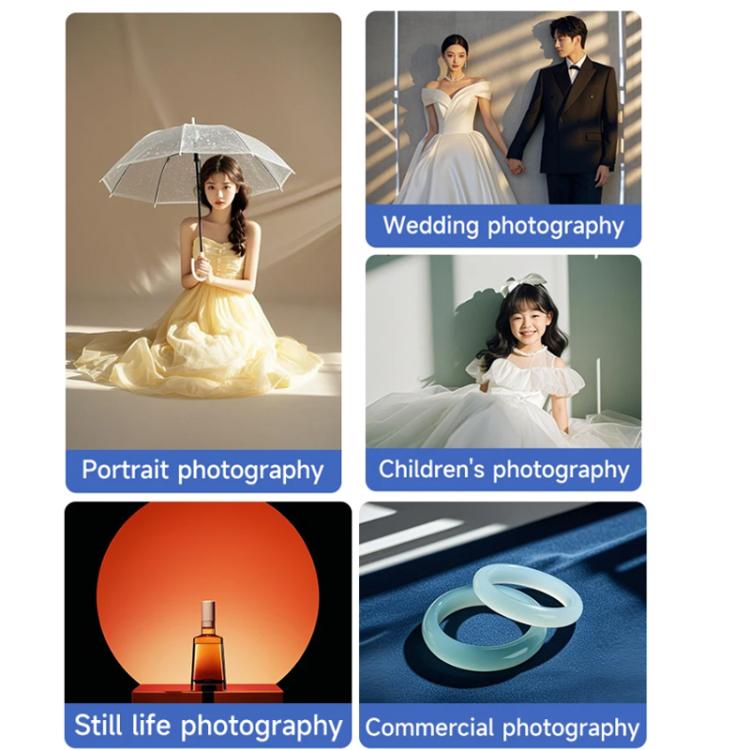 Adjustable Focus DIY Optical Snoot for Bowens Mount Flash Conical Lens Photography Light Modifier