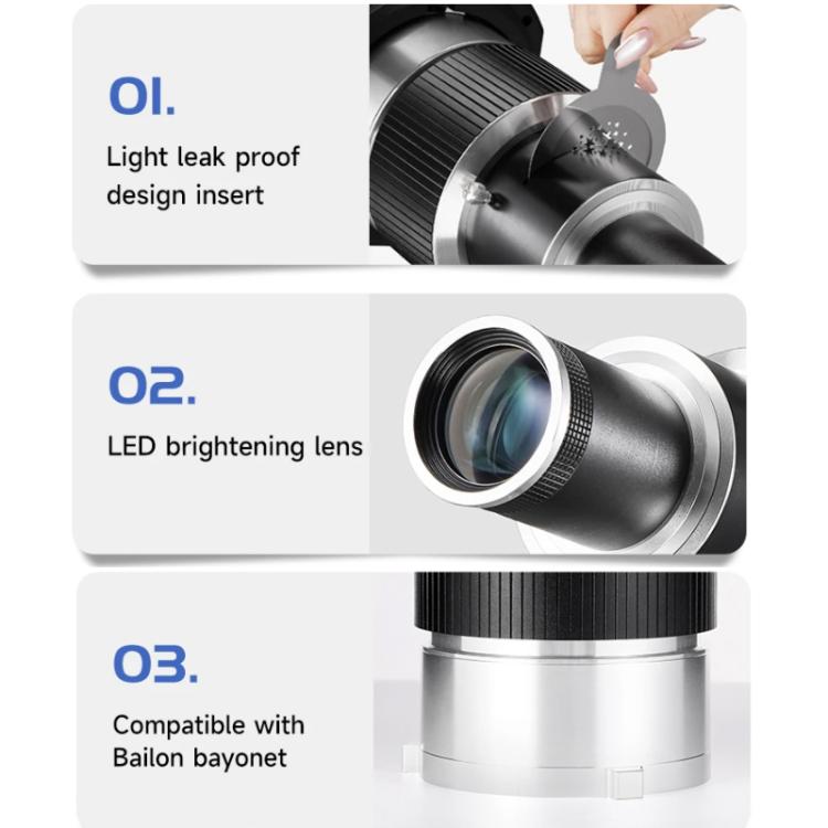 Adjustable Focus DIY Optical Snoot for Bowens Mount Flash Conical Lens Photography Light Modifier