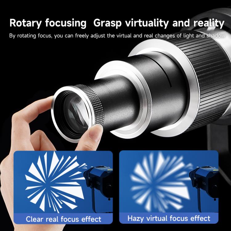 Adjustable Focus DIY Optical Snoot for Bowens Mount Flash Conical Lens Photography Light Modifier