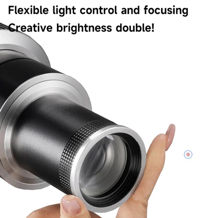 Adjustable Focus DIY Optical Snoot for Bowens Mount Flash Conical Lens Photography Light Modifier