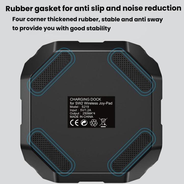 For Nintendo Switch 2 Joy-Con Controllers 4 In 1 Triangular Charging Base With RGB Light