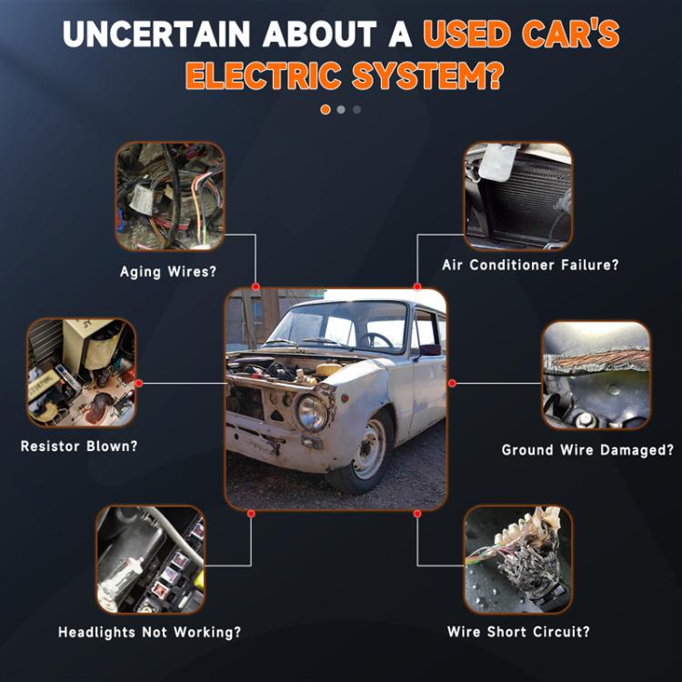 ANCEL 12/24V Automobile Battery Circuit Probe Tester