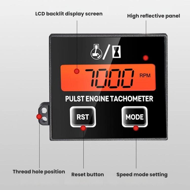 Chain Saw Tachometer Lawn Mower Gasoline Engine Speedometer