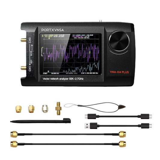 PORTXVNSA VNA-H4 Plus 4 inch IPS Screen Portable Handheld Vector Antenna Analyzer MF HF VHF UHF