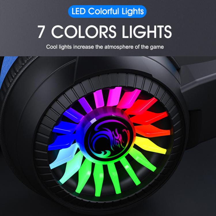 Glowing Headphones Computer Esports Wired Gaming Headset With Microphone