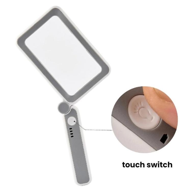 3.5X 12LED Folding Magnifying Glass Handheld Reading Glass With Charge Display