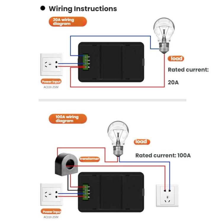 Multifunctional Electric Meter AC Digital Voltage Frequency Monitor