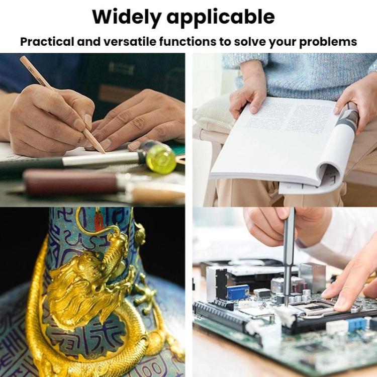 5/10/20X 13.5cm 3 Colors LED Handheld Magnifying Glass Adjustable Brightness For Reading